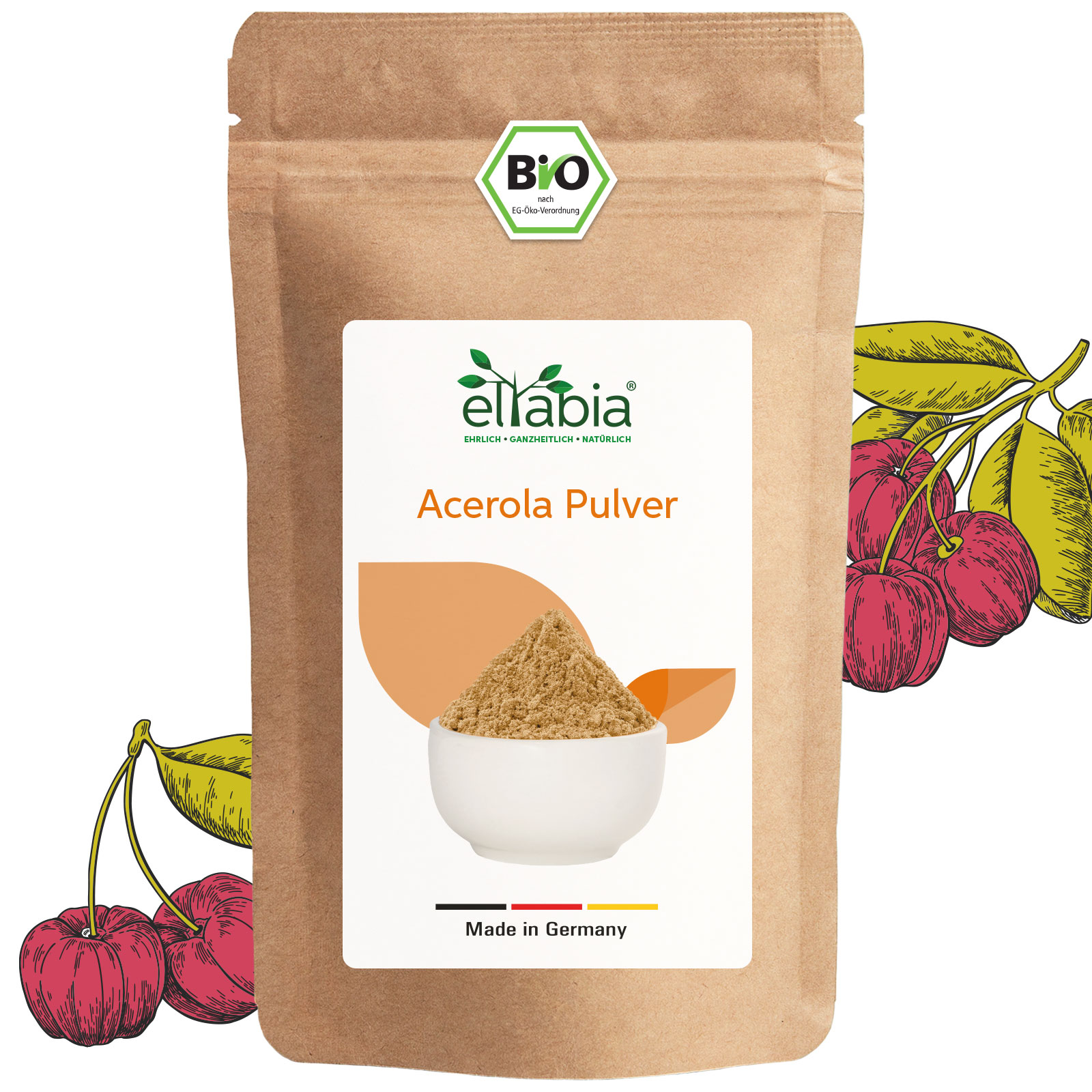 Bio Acerola Pulver - 31% Vitamin C - gefriergetrocknet